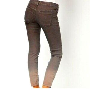 Free People Jeans Size 25 Ombre Womens Cropped Ankle Skinny Grey